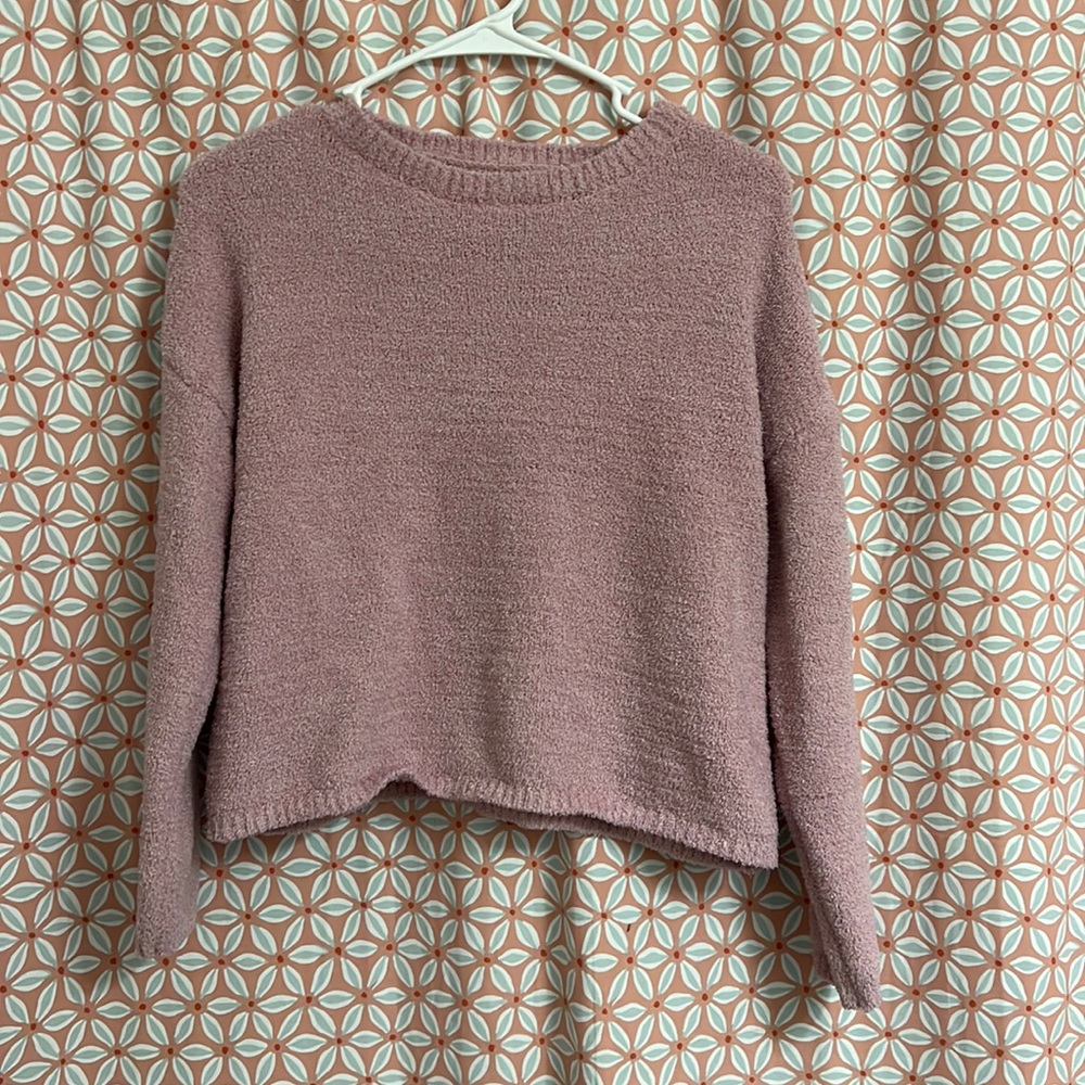 fluffy lilac sweater!!!